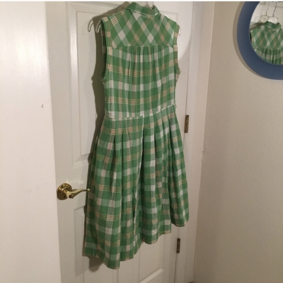 Vintage plaid country shirt dress - Picture 3 of 4